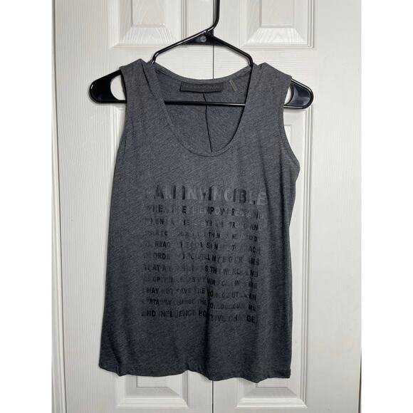 Norma Kamali I am Invincible Gray Tank Top Womens Size XS - Picture 1 of 9